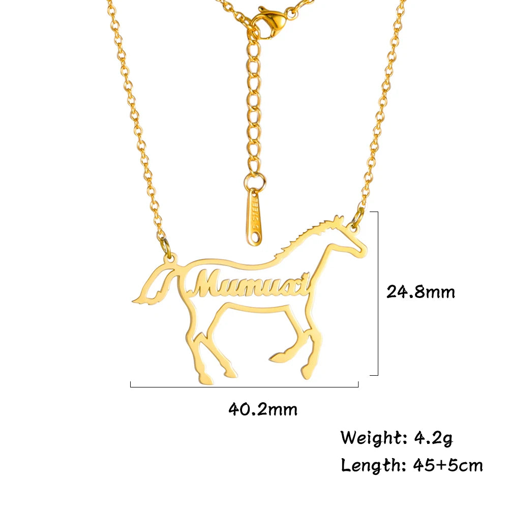 Personalized 19" Animal Necklace