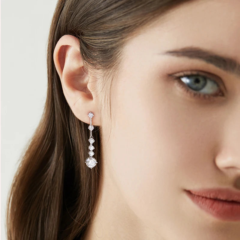 Rain Drop Bridal Earrings