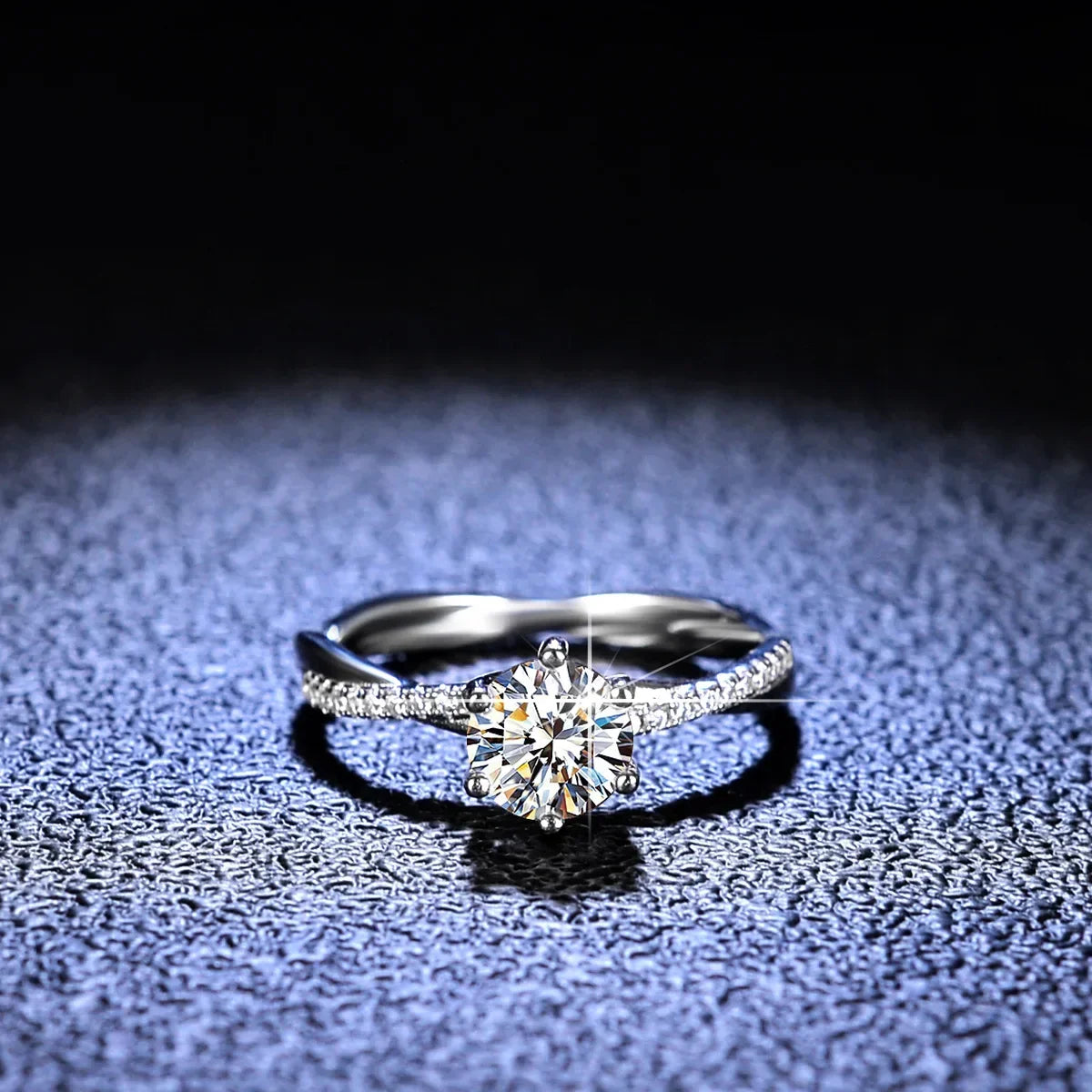 Intertwined Twisted Engagement Ring