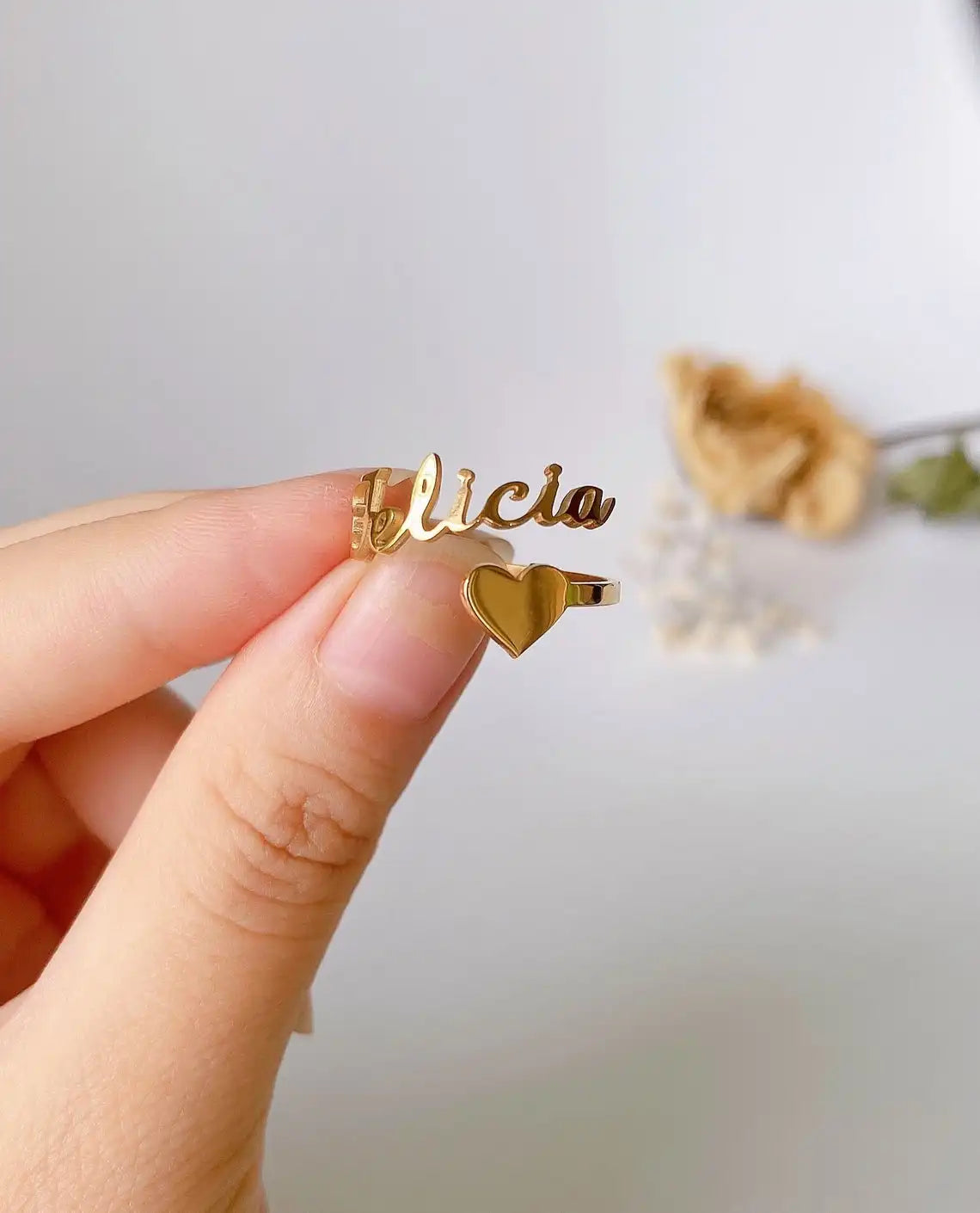 Personalized Adjustable Ring