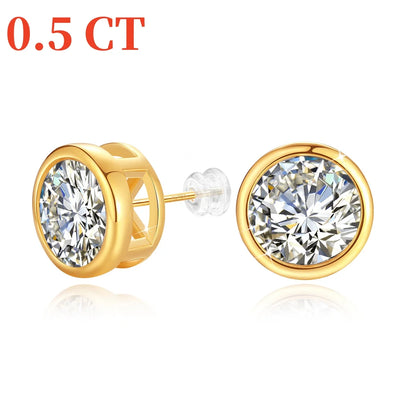 Circle Stud Earrings