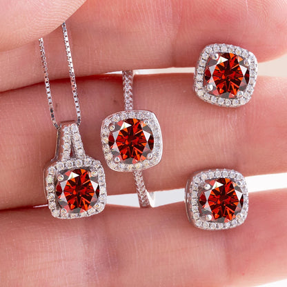 Four Side Stone Bridal Jewelry Set