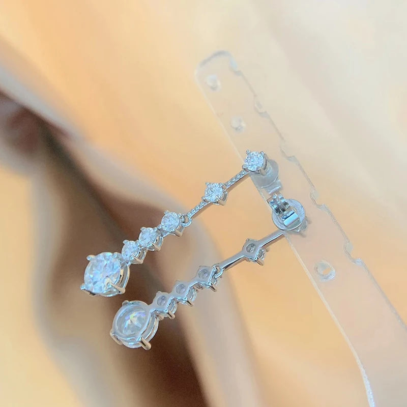 Rain Drop Bridal Earrings