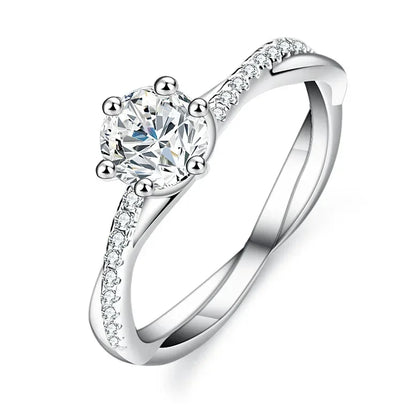 Intertwined Twisted Engagement Ring