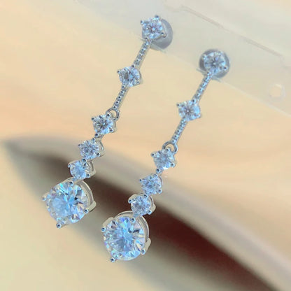 Rain Drop Bridal Earrings